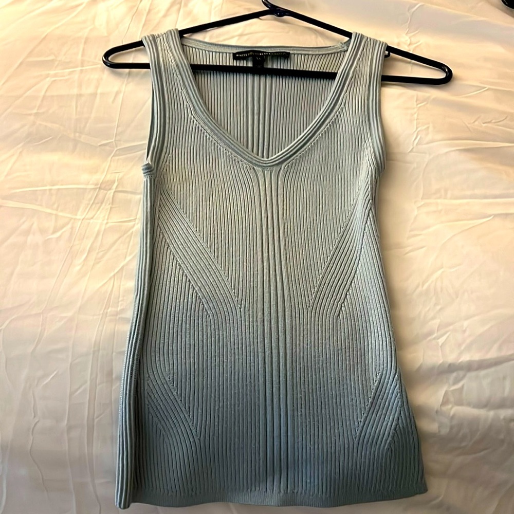 WHBM XS LIGHT BLUE SWEATER TANK